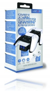 Lataustelakka: Twin Docking Station - Valkoinen