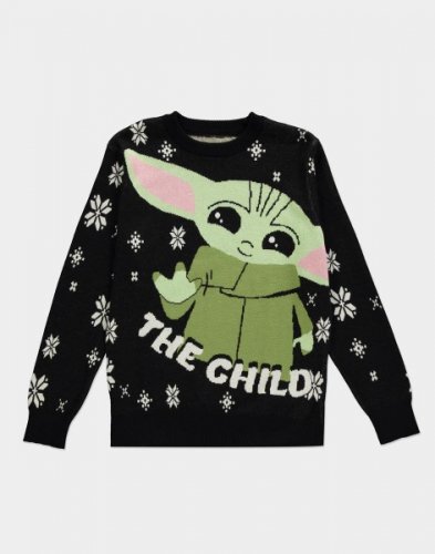 Pitk�hihainen: Mandalorian - Child - Knitted Christmas Jumper (XXL)
