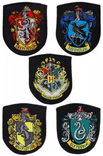 Kangasmerkki: Harry Potter - House Crests (5)