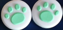 Ohjainapu: Paw Grips - White/Green