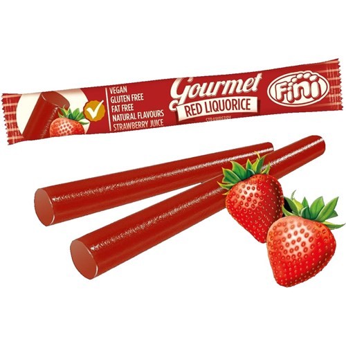Fini: Gourmet Red gluteeniton Mansikka t�ytelakritsi 32g
