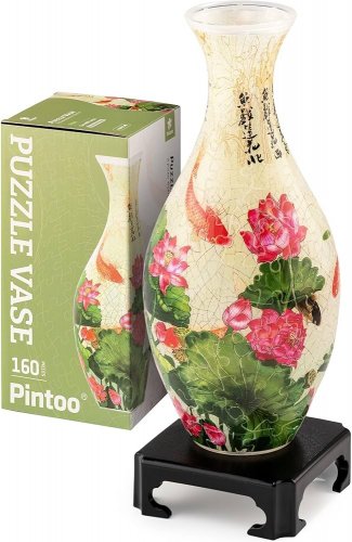 3D Palapeli: Carp With Lotus Vase (160)