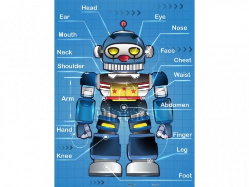 Palapeli: Robot (48, muovi)