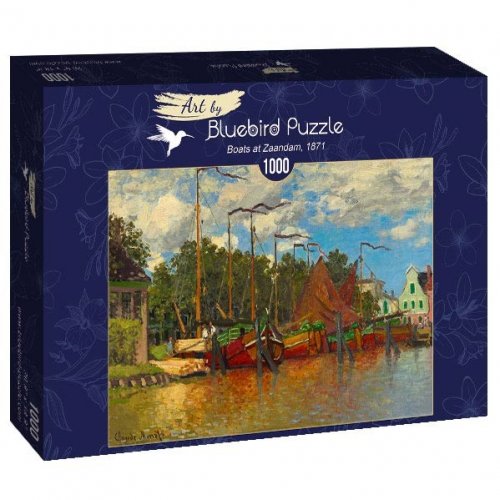 Palapeli: Claude Monet - Boats At Zaandam, 1871 (1000)