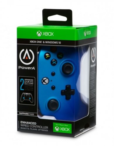 PowerA: Xbox One Enhanced Wired - Sapphire Fade