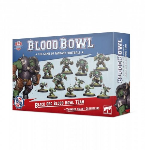 Blood Bowl: The Thunder Valley Greenskins Black Orc Team