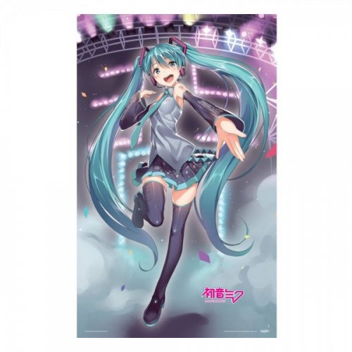 Kangasjuliste: Hatsune Miku - Miku On Stage (98x160cm)
