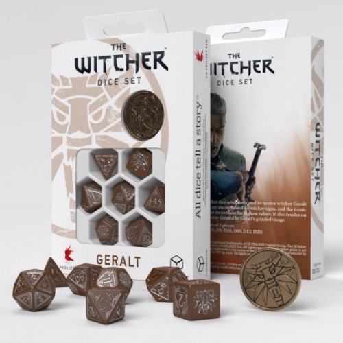 Noppasetti: Witcher - Dice Set. Geralt Roach's Companion