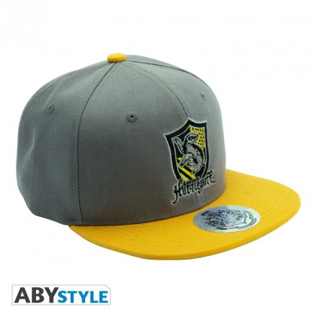 Lippis: Harry Potter - Hufflepuff Snapback (Grey/Yellow)