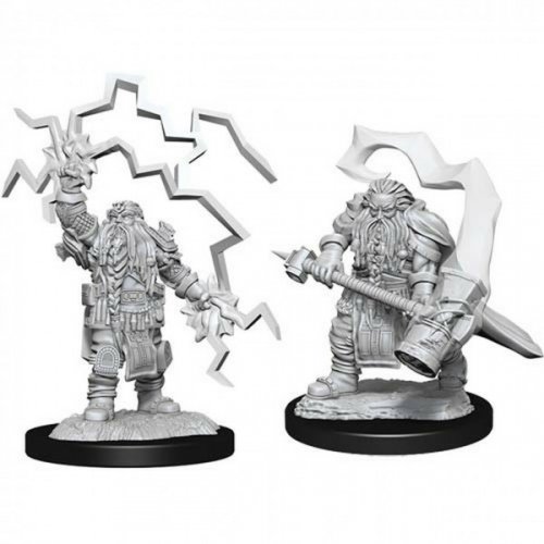 D&D Nolzur's Marvelous Unpainted Minis: Dwarf Male Cleric (2)