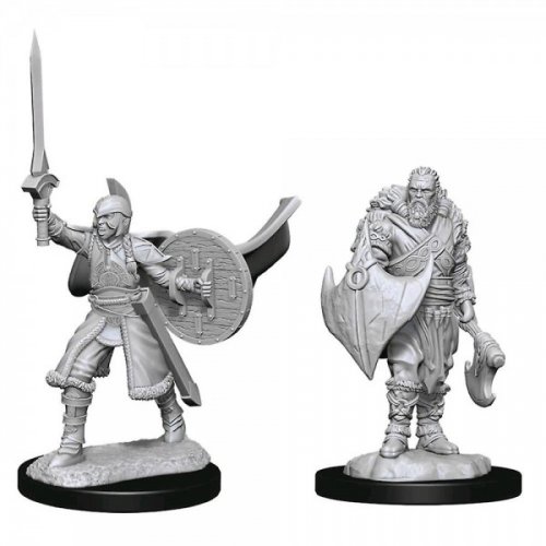 Magic the Gathering Unpainted Miniatures: Human Berserkers (2)