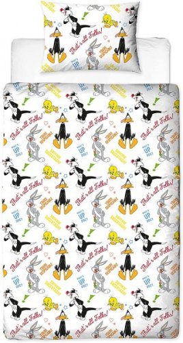 Pussilakanasetti: Looney Tunes - Gang Reversible Duvet Set Single