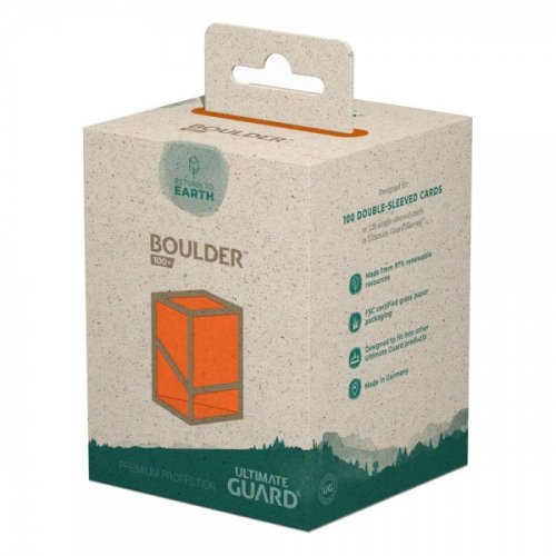 Ultimate Guard: Return To Earth Boulder Deck Case 100+ orange