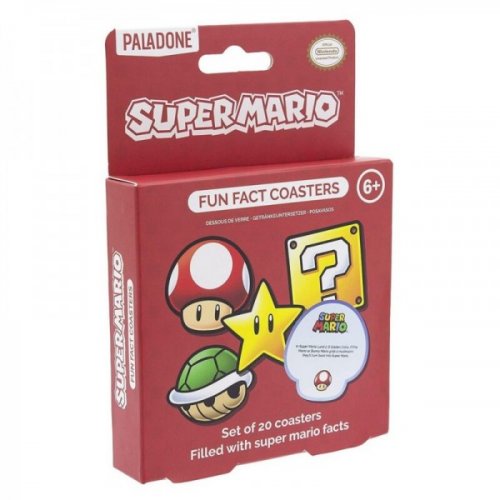 Lasinalunen: Super Mario - Fun Fact Coasters (20)
