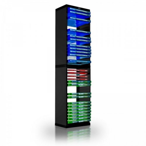 Adz: Game Case Storage Tower (36) (Black) (PlayStation/XBOX/NSW)