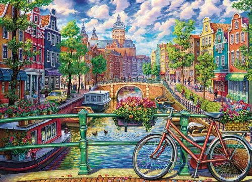 Palapeli: Amsterdam Canal (2000pcs)