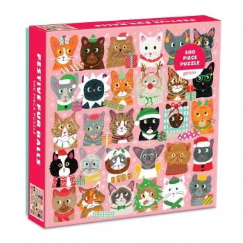 Palapeli: Festive Furballs (500)
