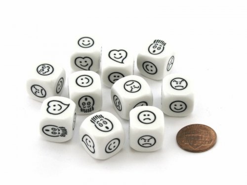 Irtonoppa: 16mm d6 - Smiley