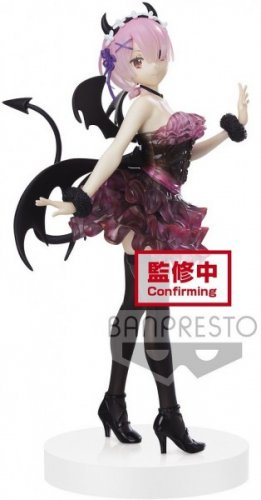Figuuri: Re:Zero Starting Life in Another World - Ram Clear & Dressy (Demon) (23cm