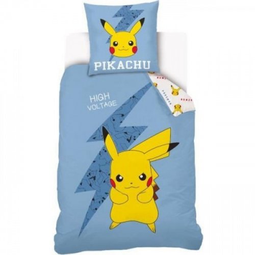 Pussilakanasetti: Pokemon - Pikachu Single (140x200cm)
