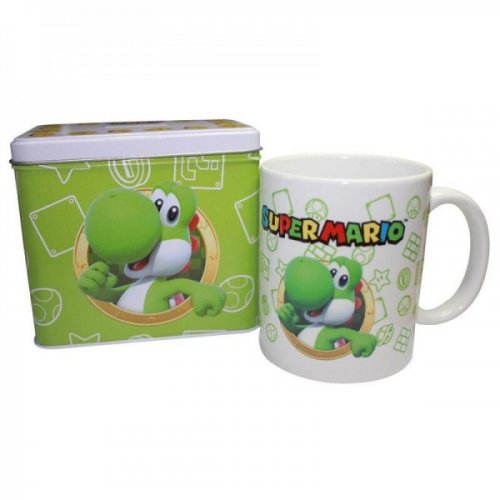S��st�lipas: Super Mario - Yoshi & Mug (325ml)
