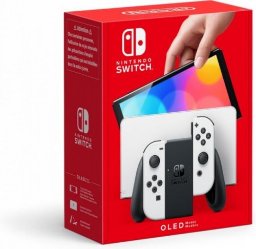 Nintendo Switch: OLED Pelikonsoli (Valkoinen, 2021) (K�ytetty)