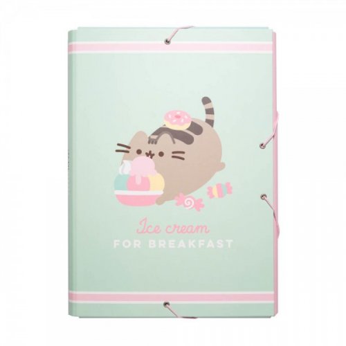 Kansio: Pusheen - Ice Cream A4 Rubber Folder