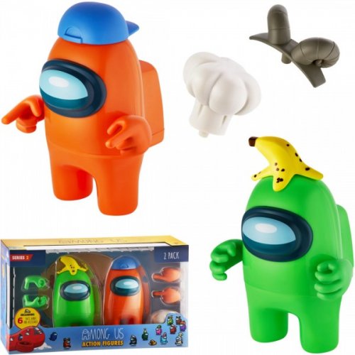 Figuuri: Among Us - Crewmate Action Figure 2 Pack (P.M.I.) (S2)
