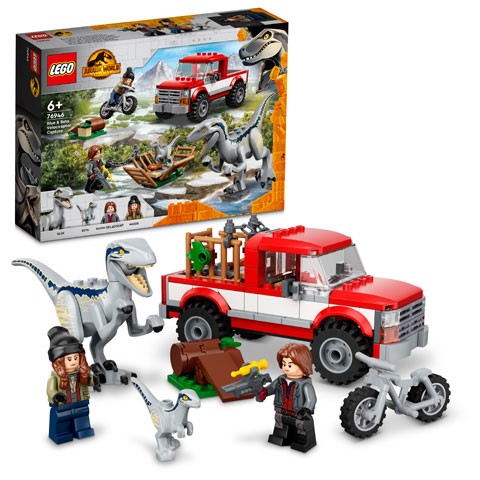 LEGO: Jurassic World Dominion - Blue and Beta Velociraptor Captu