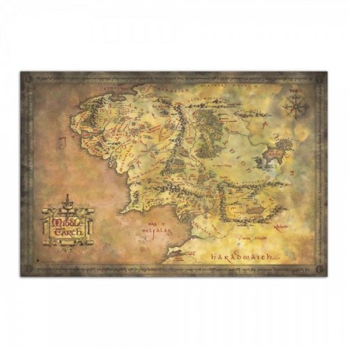 Juliste: Lord Of The Rings - Middle Earth (61x91.5cm)