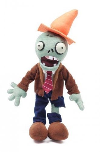 Pehmolelu: Plants Vs Zombies - Conehead Zombie (35cm)