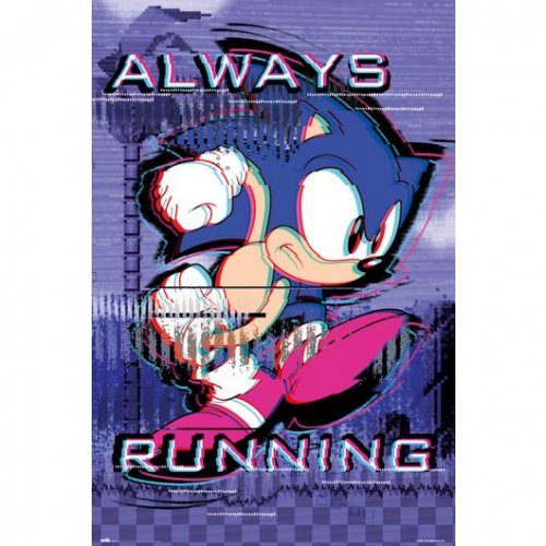 Juliste: Sonic The Hedgehog - Always Running (61x91.5)