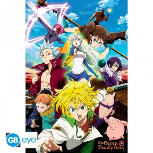 Juliste: The Seven Deadly Sins - Meliodas & Sins (91.5x61cm)