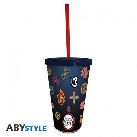 Muki: Demon Slayer - Pillars Tumbler With Straw (470ml)