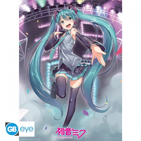Juliste: Hatsune Miku - Miku On Stage (52x38cm)