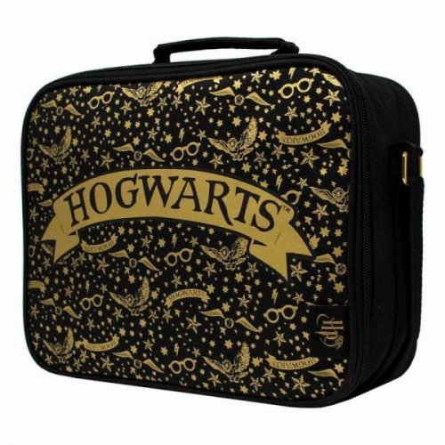 Ev�slaukku: Harry Potter - Hogwarts Lunch Bag Gold & Black