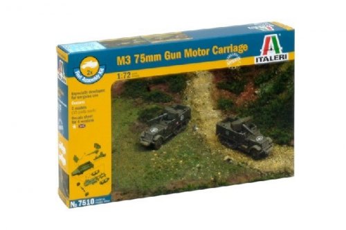 Pienoismalli: Italeri: M3 75mm Gun Half Track (1:72)
