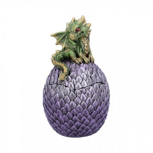 S�ilytysrasia: Dragonling Perch Box (Green) (14cm)
