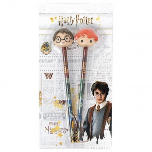 Kyn�: Harry Potter Set 2 Pencils With 3D Eraser Toppers