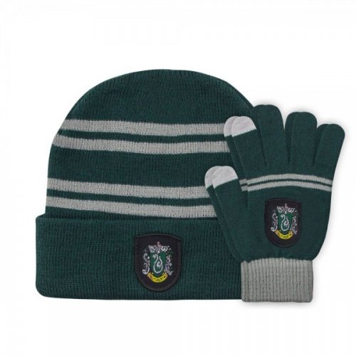 Lahjasetti: Harry Potter - Slytherin Pipo Ja Hanskat (Lasten)