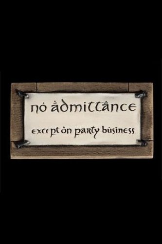 Magneetti: Lord of the Rings Magnet - No Admittance