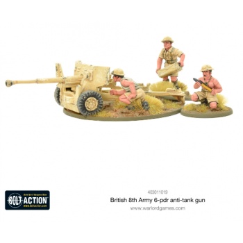 Pienoismalli: Bolt Action - 8th Army 6 Pounder ATG