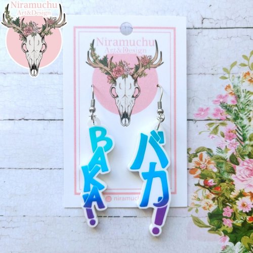 Korvakorut: I Am Baka Earrings (5cm) (Niramuchu)