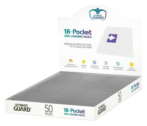Ultimate Guard: 18-pocket Pages Side-loading Grey (50)