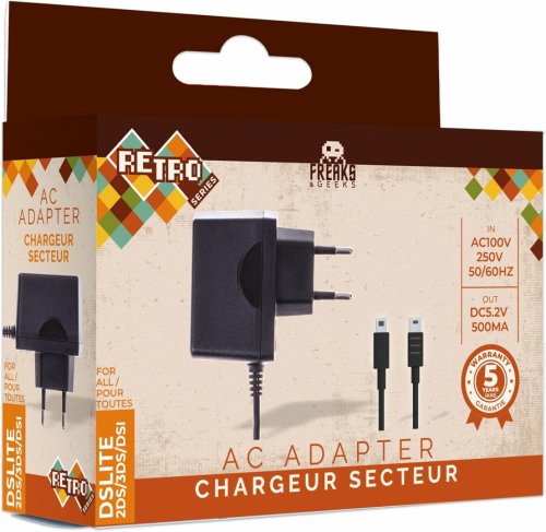 FreaksAndGeeks: AC Adapteri -verkkolaturi (2DS/3DS/DSI/DSLITE)