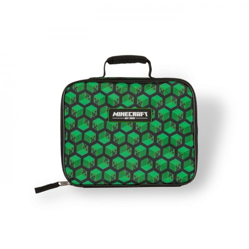 Ev�slaukku: Minecraft - Creeper Blocks Insulated Lunch Bag