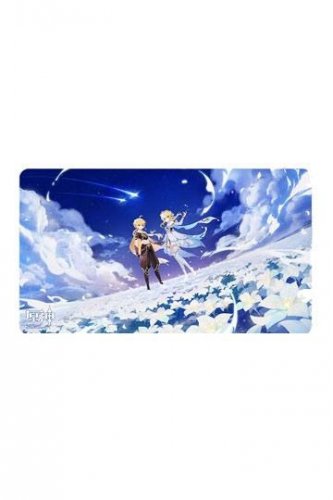 Hiirimatto: Genshin Impact - Twin Stars on Floral Sea Mousepad (70x40cm)