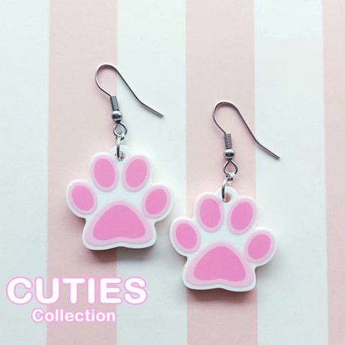 Korvakorut: Cuties Paws Earrings (2.5cm) (Niramuchu)