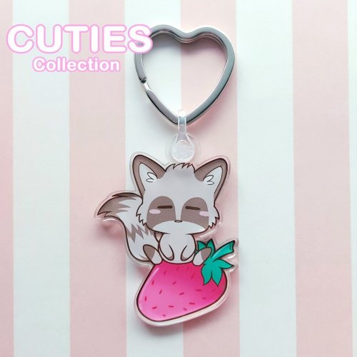 Avaimenper�: Cuties Strawberry (5cm) (Niramuchu)