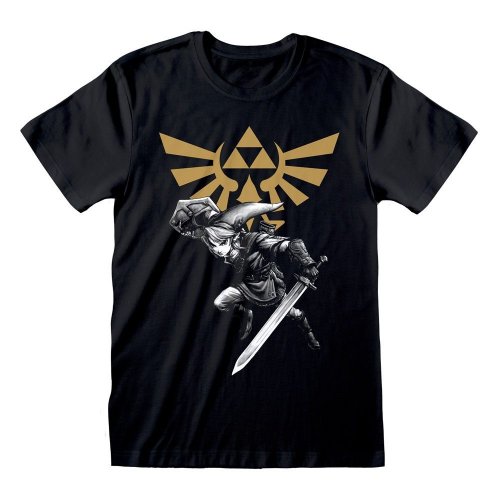 Legend Of Zelda T-shirt Link Starburst Size S
